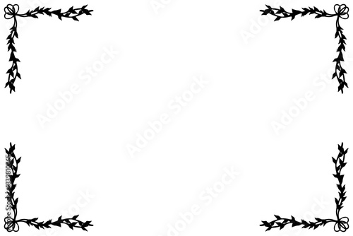 Simple Background Frame, Unique Background, White and Black Color Background, Unique Design Background
