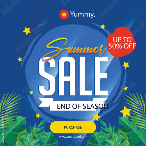 Summer sale end of season discount announcement