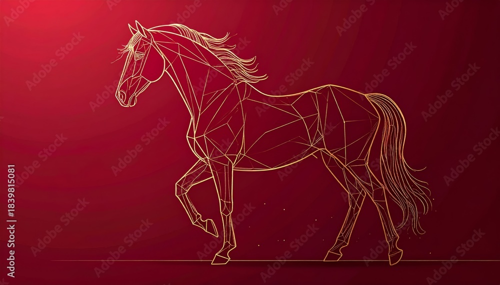 Fototapeta premium Happy Chinese New Year 2026 background 