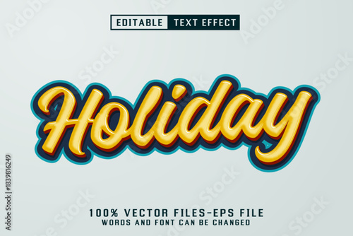 Holiday Editable Text Effect