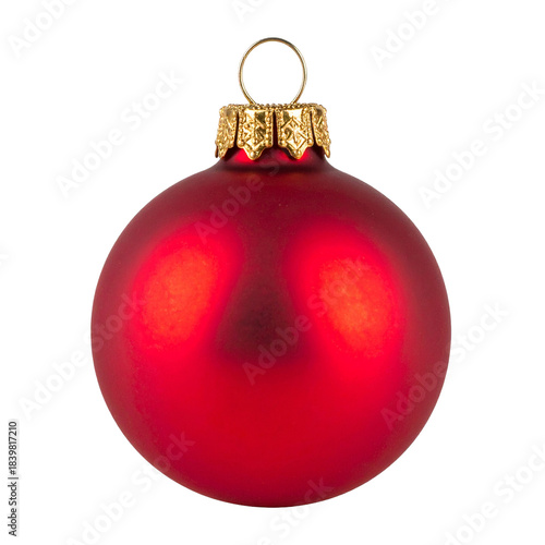 Crimson Ornament: A vibrant crimson ornament, radiates festive cheer with its timeless elegance and a hint of holiday magic.