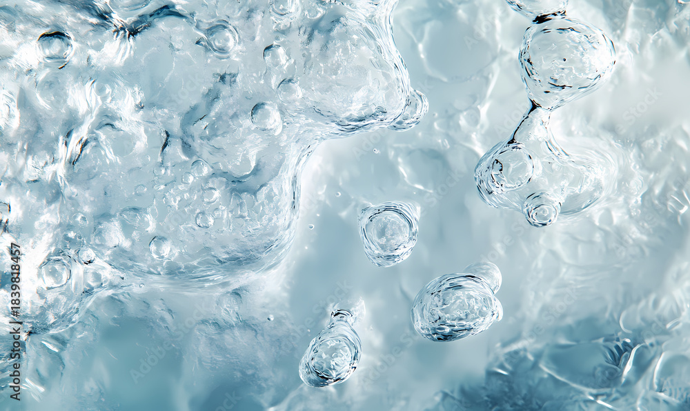 Obraz premium Boiling Water Bubbles and Texture
