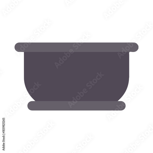 Pot icon vector on white background
