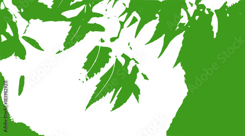 green leaves background