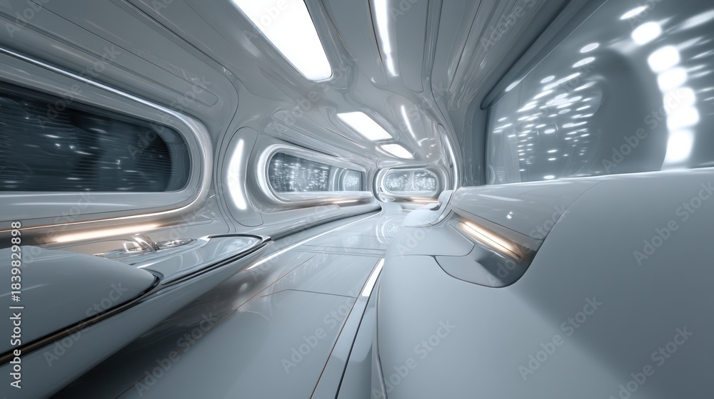 Fototapeta premium Futuristic corridor