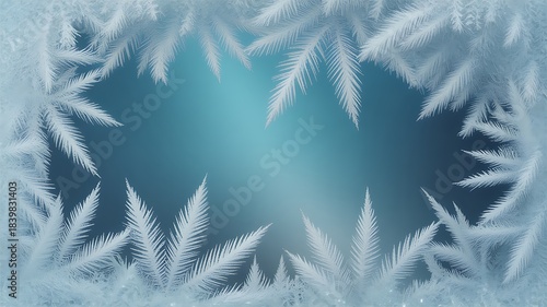 Frost Frame Ice Crystal Border