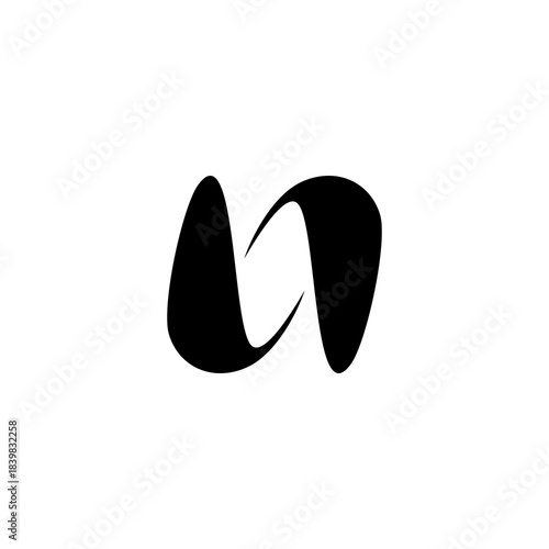 abstract letter N initial logo