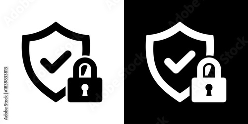 Protection Icon Flat Style Vector Illustration