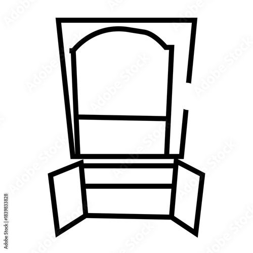 old rack kitchen outline icon vector