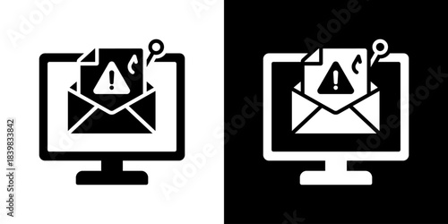 Phishing Icon Flat Style Vector Illustration