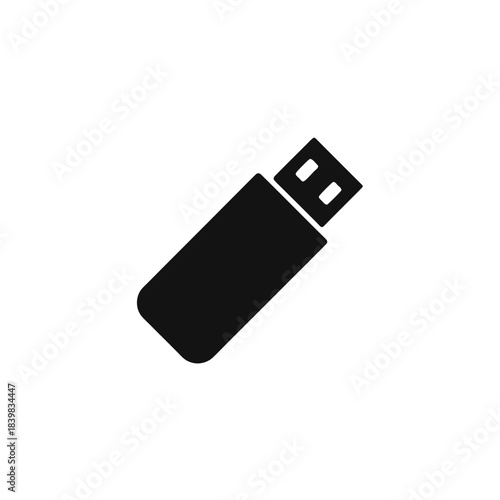USB Flash Silhouette Transparent Background