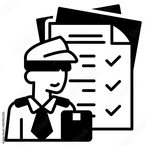 Custom declaration black fill icon style