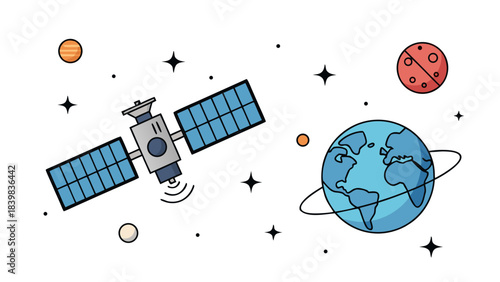 earth globe with arrow