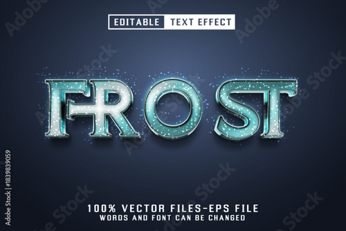 Frost 3d Text - Editable Text Effect