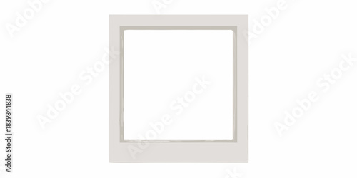 A simple white rectangular frame with an empty white space inside