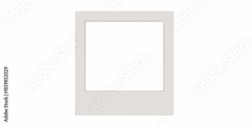 A simple white rectangular frame with a blank white center area