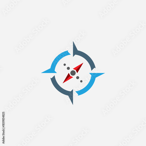 Compass Logo Template vector icon illustration