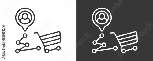 Customer Journey Icon Set Vector Collection Isolated In Black And White