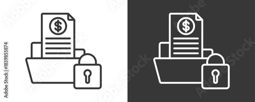 Data Privacy Icon Set Vector Collection Isolated In Black And White