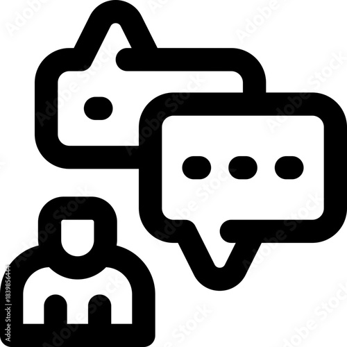 review line icon. Clean and minimalist vector icon for websites, mobile apps, presentations, and logos. Fully scalable and customizable for any project.