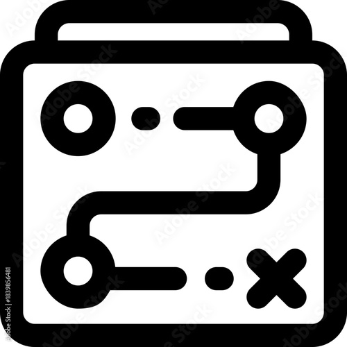 project scheme line icon. Clean and minimalist vector icon for websites, mobile apps, presentations, and logos. Fully scalable and customizable for any project.