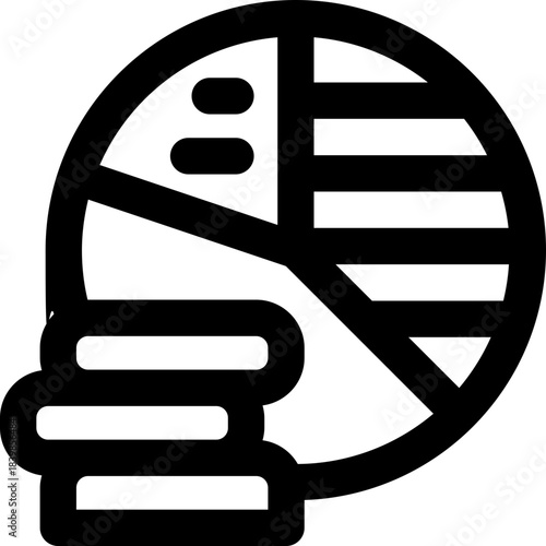 budget line icon. Clean and minimalist vector icon for websites, mobile apps, presentations, and logos. Fully scalable and customizable for any project.