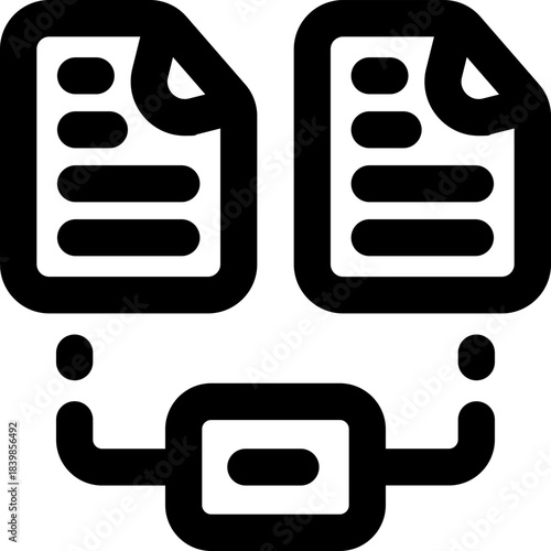 data line icon. Clean and minimalist vector icon for websites, mobile apps, presentations, and logos. Fully scalable and customizable for any project.