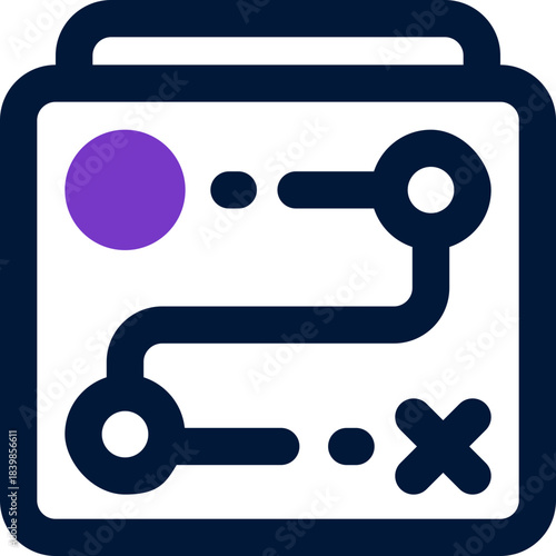 project scheme duotone icon. Sleek and modern vector icon for websites, mobile apps, marketing materials, and corporate design. Fully scalable and ready to use.