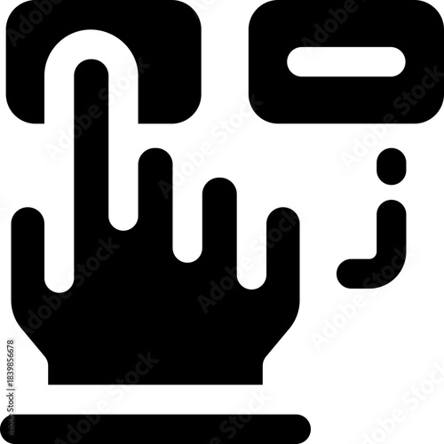 choice glyph icon. Strong and solid vector icon for websites, mobile interfaces, presentations, and visual branding. High quality and easy to edit.