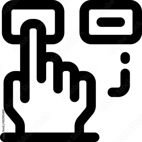 choice line icon. Clean and minimalist vector icon for websites, mobile apps, presentations, and logos. Fully scalable and customizable for any project.