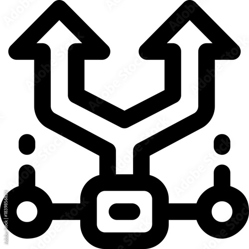 alternative line icon. Clean and minimalist vector icon for websites, mobile apps, presentations, and logos. Fully scalable and customizable for any project.