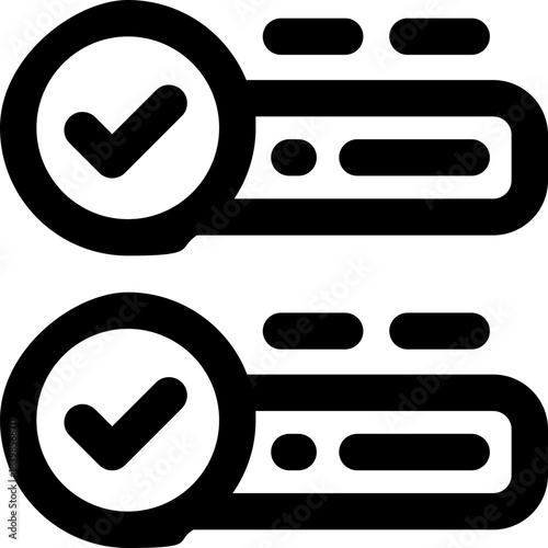 checklist line icon. Clean and minimalist vector icon for websites, mobile apps, presentations, and logos. Fully scalable and customizable for any project.