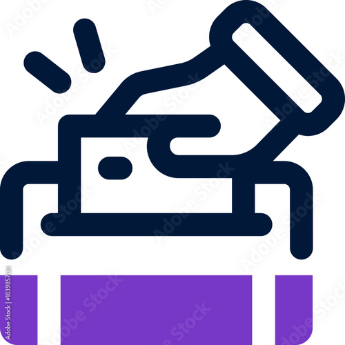 vote duotone icon. Sleek and modern vector icon for websites, mobile apps, marketing materials, and corporate design. Fully scalable and ready to use.