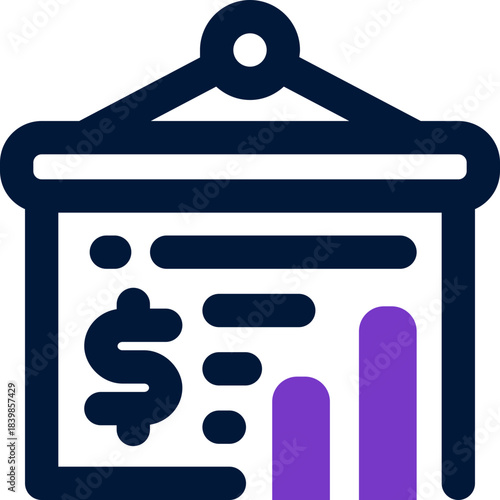 presentation duotone icon. Sleek and modern vector icon for websites, mobile apps, marketing materials, and corporate design. Fully scalable and ready to use.