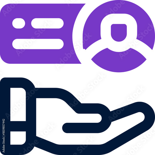 client duotone icon. Sleek and modern vector icon for websites, mobile apps, marketing materials, and corporate design. Fully scalable and ready to use.