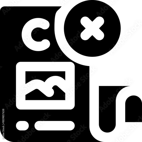 copyright glyph icon. Strong and solid vector icon for websites, mobile interfaces, presentations, and visual branding. High quality and easy to edit.