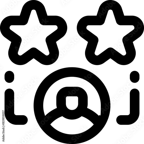 loyalty line icon. Clean and minimalist vector icon for websites, mobile apps, presentations, and logos. Fully scalable and customizable for any project.