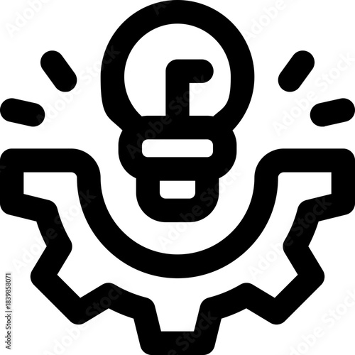 innovation line icon. Clean and minimalist vector icon for websites, mobile apps, presentations, and logos. Fully scalable and customizable for any project.