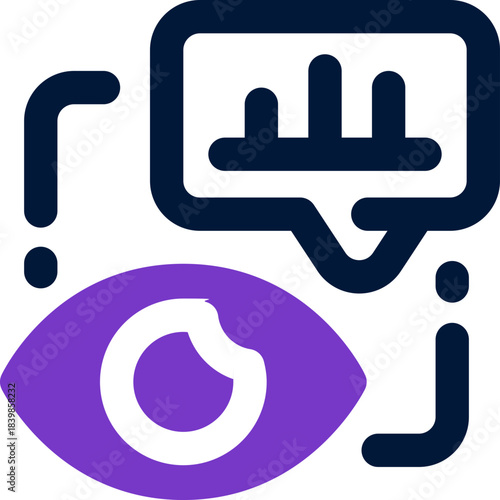 vision duotone icon. Sleek and modern vector icon for websites, mobile apps, marketing materials, and corporate design. Fully scalable and ready to use.