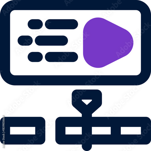 motion graphic duotone icon. Sleek and modern vector icon for websites, mobile apps, marketing materials, and corporate design. Fully scalable and ready to use.