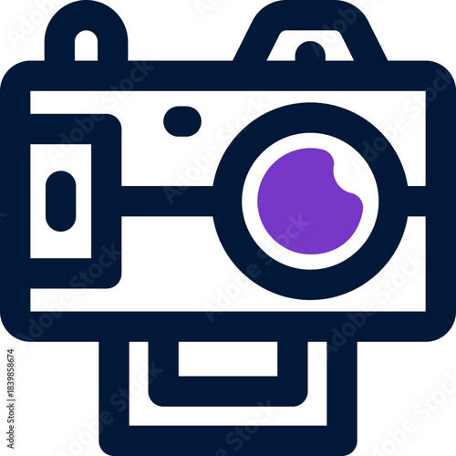 camera duotone icon. Sleek and modern vector icon for websites, mobile apps, marketing materials, and corporate design. Fully scalable and ready to use.
