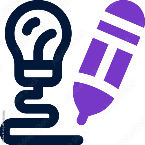 writing idea duotone icon. Sleek and modern vector icon for websites, mobile apps, marketing materials, and corporate design. Fully scalable and ready to use.