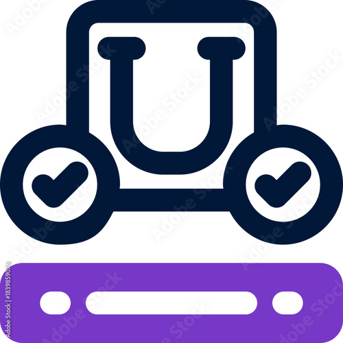 underline duotone icon. Sleek and modern vector icon for websites, mobile apps, marketing materials, and corporate design. Fully scalable and ready to use.