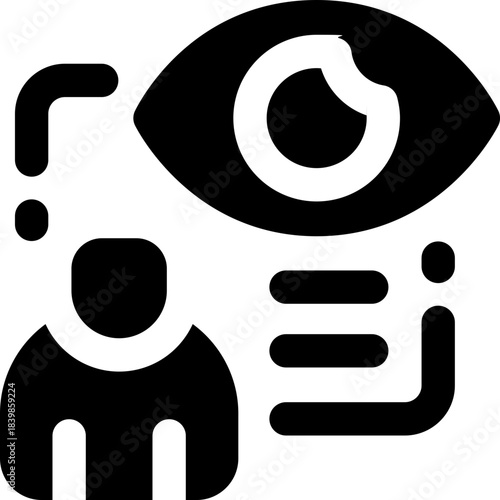 perspective glyph icon. Strong and solid vector icon for websites, mobile interfaces, presentations, and visual branding. High quality and easy to edit.