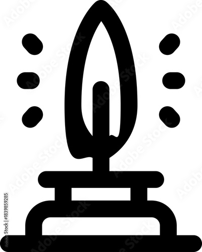 quill line icon. Clean and minimalist vector icon for websites, mobile apps, presentations, and logos. Fully scalable and customizable for any project.