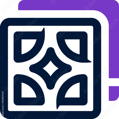 tile duotone icon. Sleek and modern vector icon for websites, mobile apps, marketing materials, and corporate design. Fully scalable and ready to use.