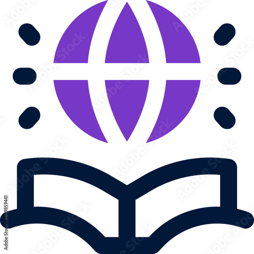 book duotone icon. Sleek and modern vector icon for websites, mobile apps, marketing materials, and corporate design. Fully scalable and ready to use.