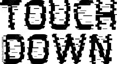 Touchdown Glitch Svg, Football Mom Shirt, Silhouette Cricut Sublimation Dtf Dtg, Cute Girly Trendy Game Day, Coquette Girlfriend Tee