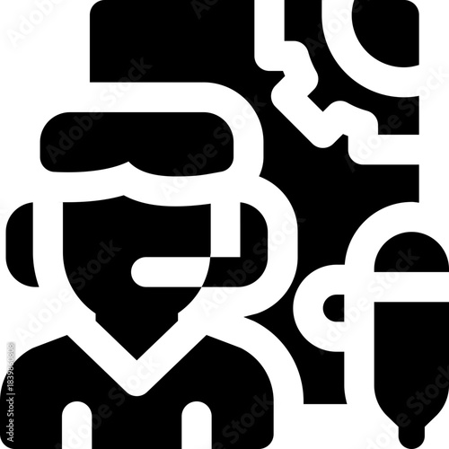 paraphrase glyph icon. Strong and solid vector icon for websites, mobile interfaces, presentations, and visual branding. High quality and easy to edit.