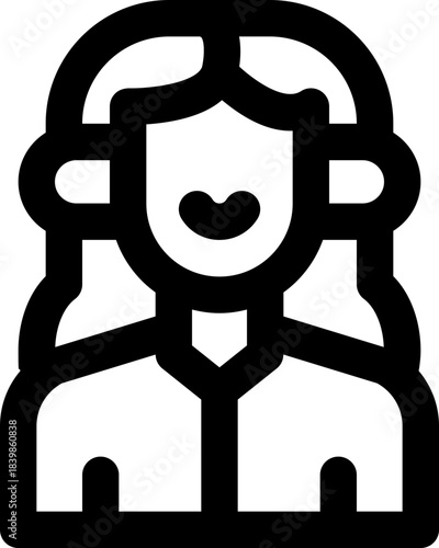 customer line icon. Clean and minimalist vector icon for websites, mobile apps, presentations, and logos. Fully scalable and customizable for any project.